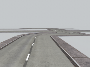 road modules pbr pack 3Dモデル