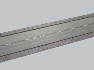 road modules pbr pack 3Dモデル