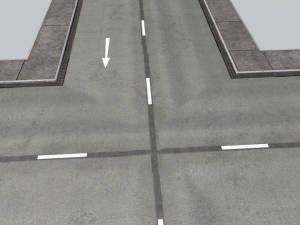road modules pbr pack 3Dモデル