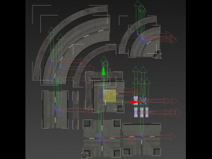 road modules pbr pack 3Dモデル