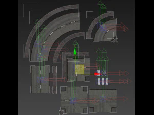 road modules pbr pack 3D Model