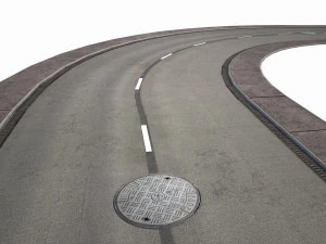 road modules pbr pack 3D Model