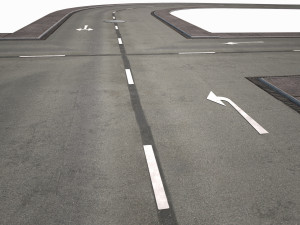 road modules pbr pack 3Dモデル