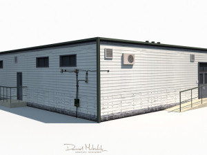 modern warehouse 190 3D Model