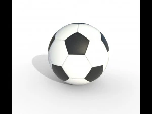 bola de futebol nova e velha pbr Modelo 3D