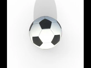 bola de futebol nova e velha pbr Modelo 3D