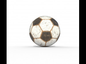 new and old soccer ball pbr 3D Model