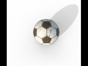new and old soccer ball pbr 3D Model