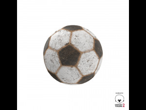 new and old soccer ball pbr 3D Model