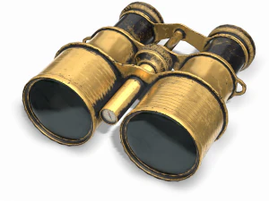 vintage binocular 3D Model