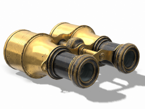 vintage binocular Modelo 3D