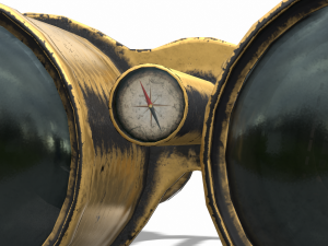 vintage binocular Modelo 3D