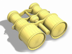 vintage binocular Modelo 3D