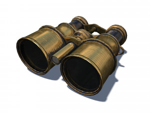 vintage binocular Modelo 3D