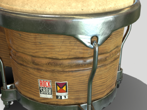 pbr bongo low poly 3D Model