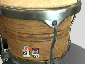 pbr bongo low poly 3D Model