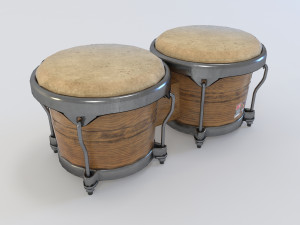 pbr bongo low poly 3D Model