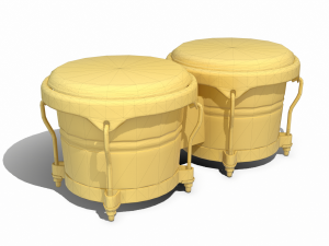 pbr bongo low poly 3D Model