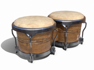 pbr bongo low poly 3D Model