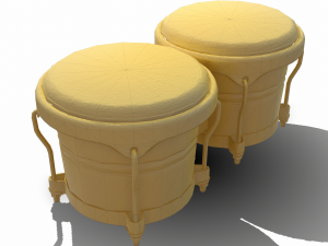 pbr bongo low poly 3D Model