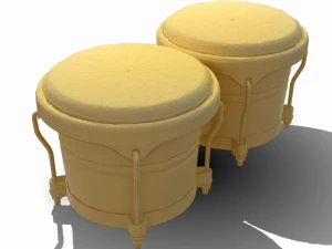pbr bongo low poly 3D Model