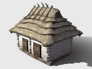 pigsty building - slav architecture 3D Model