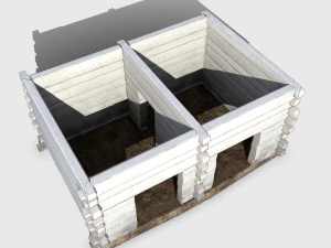 pigsty building - slav architecture 3D Model