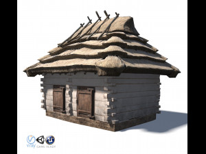 pigsty building - slav architecture 3D मॉडल