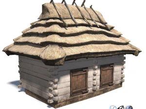 pigsty building - slav architecture 3D Model