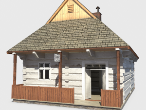 barber house - slav architecture Model 3D