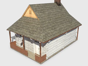 barber house - slav architecture 3D Model