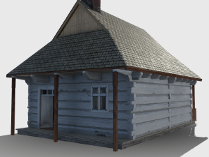 barber house - slav architecture Model 3D