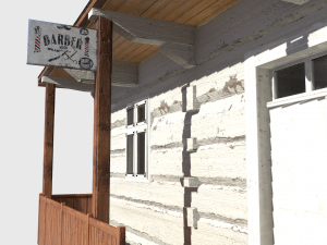 barber house - slav architecture Model 3D