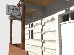 barber house - slav architecture 3D Model