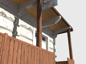 barber house - slav architecture Model 3D