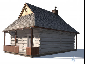 barber house - slav architecture Model 3D