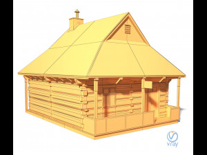 barber house - slav architecture Model 3D