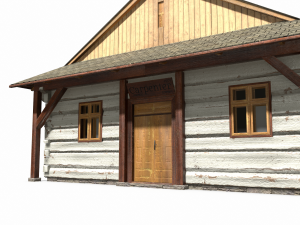carpenter house - slav architecture 3D Model