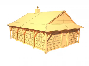 carpenter house - slav architecture 3D Model