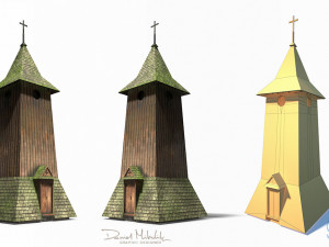 belfry -slav architecture 3D Model