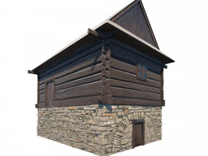 granary building - slav architecture 3D Model