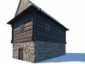 granary building - slav architecture Model 3D