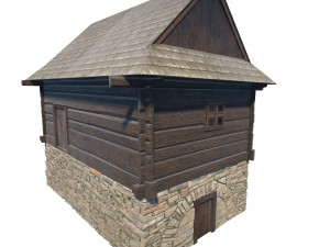 granary building - slav architecture Model 3D