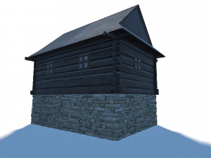 granary building - slav architecture Model 3D