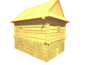 granary building - slav architecture Model 3D