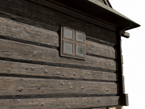 granary building - slav architecture Model 3D