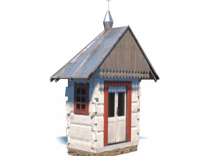 chapel - slav architecture Modello 3D