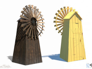 windmill - slav architecture 3D Model