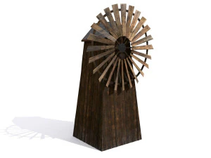 windmill - slav architecture 3D Model