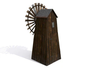windmill - slav architecture 3D Model
